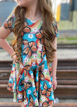 Load image into Gallery viewer, Patchwork Mini Drop Twirl Dress (Choose Your Print)