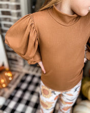 Load image into Gallery viewer, Spring Solid Bishop Sleeve Mock Neck Top