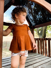 Load image into Gallery viewer, Urban Rib Peplum Top ONLY (Choose Your Print &amp; Sleeve Length)