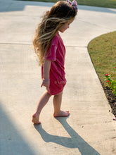 Load image into Gallery viewer, Velvet T-Shirt Dress