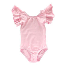 Load image into Gallery viewer, Customized Short Sleeve DANCE Leotard- Flutter Sleeve