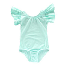Load image into Gallery viewer, Customized Short Sleeve DANCE Leotard- Flutter Sleeve