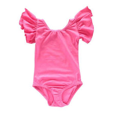 Load image into Gallery viewer, Customized Short Sleeve DANCE Leotard- Flutter Sleeve
