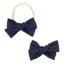 Load image into Gallery viewer, Corduroy School Girl Bows (Choose Your Color)