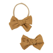 Load image into Gallery viewer, Corduroy School Girl Bows (Choose Your Color)